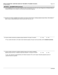 Form F-11037 Prior Authorization/Substance Abuse Day Treatment Attachment (Pa/Sadta) - Wisconsin, Page 2