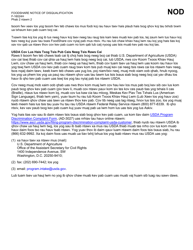 Form F-16024 Foodshare Notice of Disqualification - Wisconsin (Hmong), Page 2