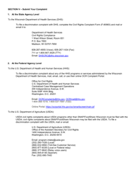 Instructions for Form F-80983 Civil Rights Complaint - Wisconsin, Page 2