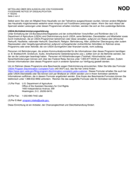 Form F-16024 Foodshare Notice of Disqualification - Wisconsin (German), Page 2