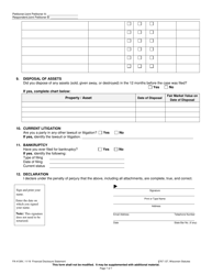 Form FA-4139V Financial Disclosure Statement - Wisconsin, Page 7