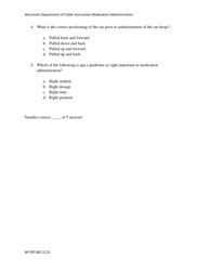 Assessment for Ear Medication Administration - Wisconsin, Page 2