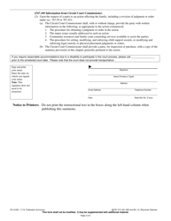 Form FA-4122V Publication Summons - Wisconsin, Page 2