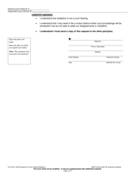 Form FA-4134V Request for Court Ordered Mediation - Wisconsin, Page 2