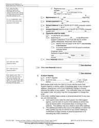 Form FA-4175V Decision and Order on Motion or Order to Show Cause to: Change of Legal Custody, Physical Placement, Child Support, Maintenance, Other - Wisconsin, Page 5