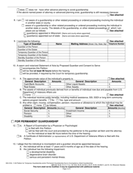 Form GN-3100 Petition for Temporary Guardianship and/or Permanent Guardianship Due to Incompetency (Adult Guardianship) - Wisconsin, Page 2