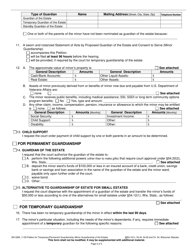 Form GN-3290 Petition for Temporary/Permanent Guardianship (Minor Guardianship of the Estate) - Wisconsin, Page 2