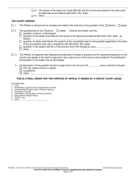 Form GN-3660 Order on Petition for Termination of Guardianship (Adult Guardianship) - Wisconsin, Page 2