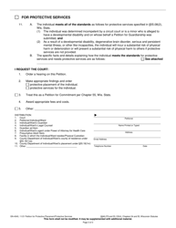 Form GN-4040 Petition for Protective Placement/Protective Services - Wisconsin, Page 3