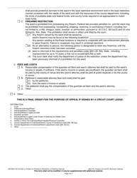Form GN-4060 Order on Petition for Protective Placement or Protective Services - Wisconsin, Page 3
