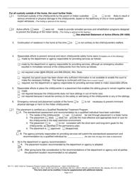 Form IW-1711 &quot;Order for Temporary Physical Custody (Secure/Nonsecure) - Indian Child Welfare Act&quot; - Wisconsin, Page 2