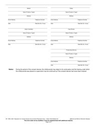 Form IW-1785A Stipulation for Consent Decree (Out-Of-Home Placement Only) - Indian Child Welfare Act - Wisconsin, Page 2