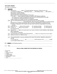 Form JD-1774 Order on Motion for Sanctions - Wisconsin, Page 2