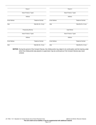 Form JD-1785A Stipulation for Consent Decree (Out-Of-Home Placement Only) - Wisconsin, Page 2