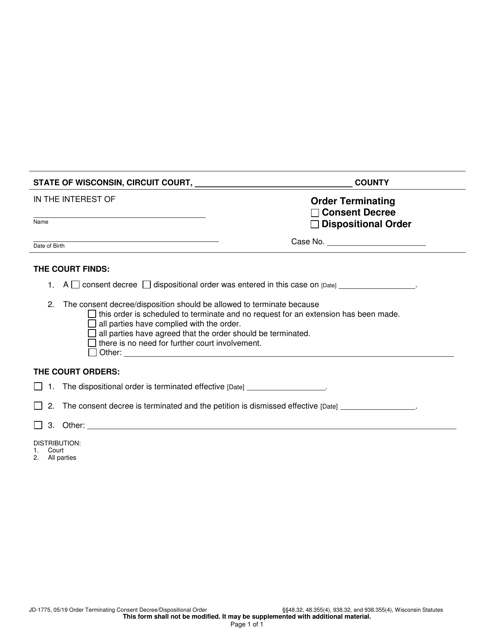 Form JD-1775  Printable Pdf