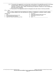 Form JD-1786 Order for Revision of Dispositional Order - Wisconsin, Page 2