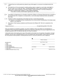 Form JN-1504 Petition for Appointment of Emergency Guardian (48.9795, Wis. Stats.) - Wisconsin, Page 2