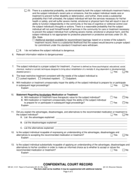 Form ME-941 Report of Examination 51.20, Wis. Stats. - Wisconsin, Page 5