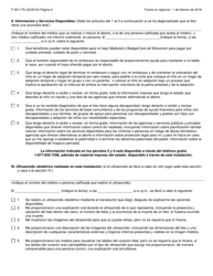 Formulario F-40117 Certificacion De Provision De Informacion Sobre El Aborto - Wisconsin (Spanish), Page 2
