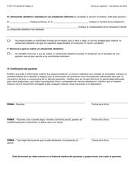 Formulario F-40117 Certificacion De Provision De Informacion Sobre El Aborto - Wisconsin (Spanish), Page 3