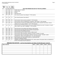 Form F-01002 Healthcheck Individual Health History - Wisconsin, Page 2