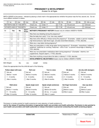 Form F-01002 Healthcheck Individual Health History - Wisconsin, Page 4