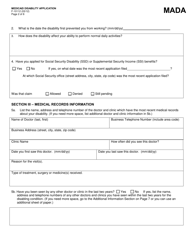 Form F-10112 Medicaid - Disability Application - Wisconsin, Page 2