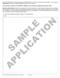 Form BE-001E Applicant Questionnaire and Affidavit - Sample - Wisconsin, Page 12