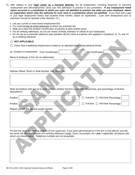 Form BE-001E Applicant Questionnaire and Affidavit - Sample - Wisconsin, Page 6