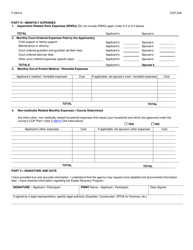 Form F-29314 Declaration of Income and Assets and State Residency - Community Options Program (Cop) - Wisconsin, Page 2