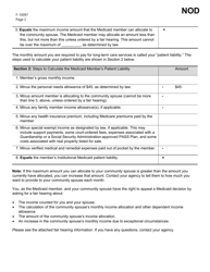 Form F-10097 Institutional Medicaid Income Allocation - Wisconsin, Page 2