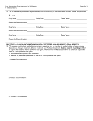 Form F-00805 Prior Authorization Drug Attachment for Multiple Sclerosis (Ms) Agents - Wisconsin, Page 2