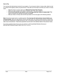 Form F-00332 Medicaid Purchase Plan Premium Information/Payment - Wisconsin, Page 2