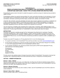 Instructions for Form F-02505 Prior Authorization Drug Attachment for Lipotropics, Proprotein Convertase Subtilisin/Kexin Type 9 (Pcsk9) Inhibitors - Wisconsin