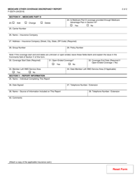 Form F-02074 Medicare Other Coverage Discrepancy Report - Wisconsin, Page 2