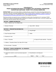Document preview: Form F-02505 Prior Authorization Drug Attachment for Lipotropics, Proprotein Convertase Subtilisin/Kexin Type 9 (Pcsk9) Inhibitors - Wisconsin