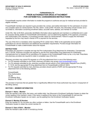 Document preview: Instructions for Form F-00194 Prior Authorization Drug Attachment for Antiemetics, Cannabinoids - Wisconsin