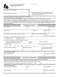 Document preview: Formulario PI-1573 Solicitud De Beca Preuniversitaria - Wisconsin (Spanish)