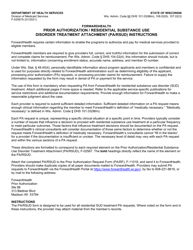 Document preview: Instructions for Form F-02567 Prior Authorization/Residential Substance Use Disorder Treatment Attachment (Pa/Rsud) - Wisconsin