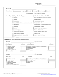 Form WDVA2450 Veterans Assistance Grant Application (Health Care Aid) - Wisconsin, Page 5