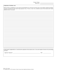 Form WDVA2453 Veterans Assistance Grant Application (Subsistence Aid) - Wisconsin, Page 4