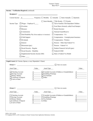 Form WDVA2453 Veterans Assistance Grant Application (Subsistence Aid) - Wisconsin, Page 6