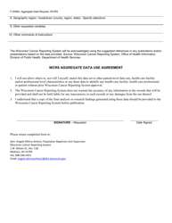 Form F-00983 Aggregate Data Request - Wisconsin Cancer Reporting System (Wcrs) - Wisconsin, Page 3