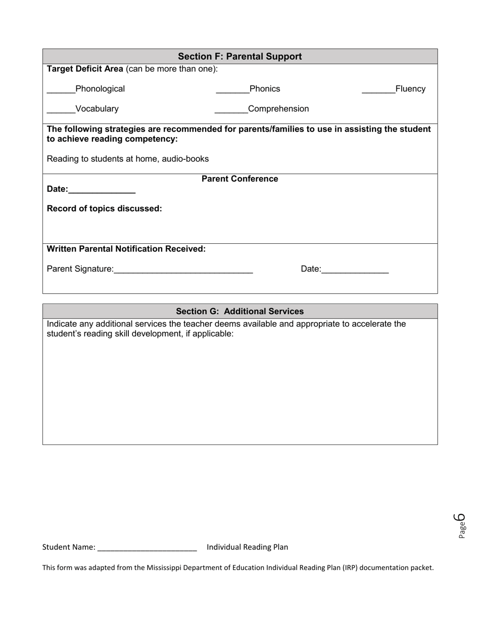 Wyoming Individual Reading Plan - Wyoming, Page 6