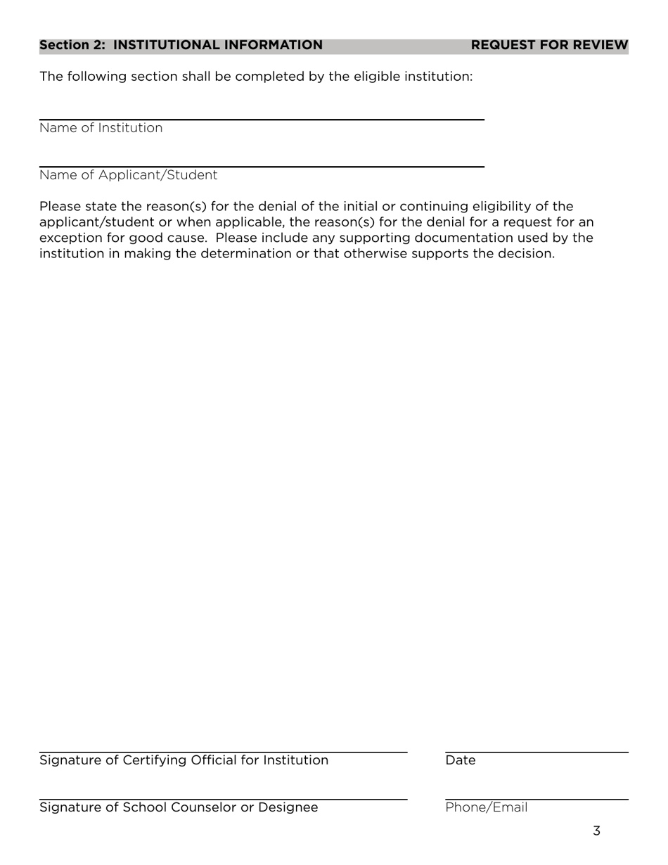 Request for Appeal Review - Hathaway Scholarship Program - Wyoming, Page 3