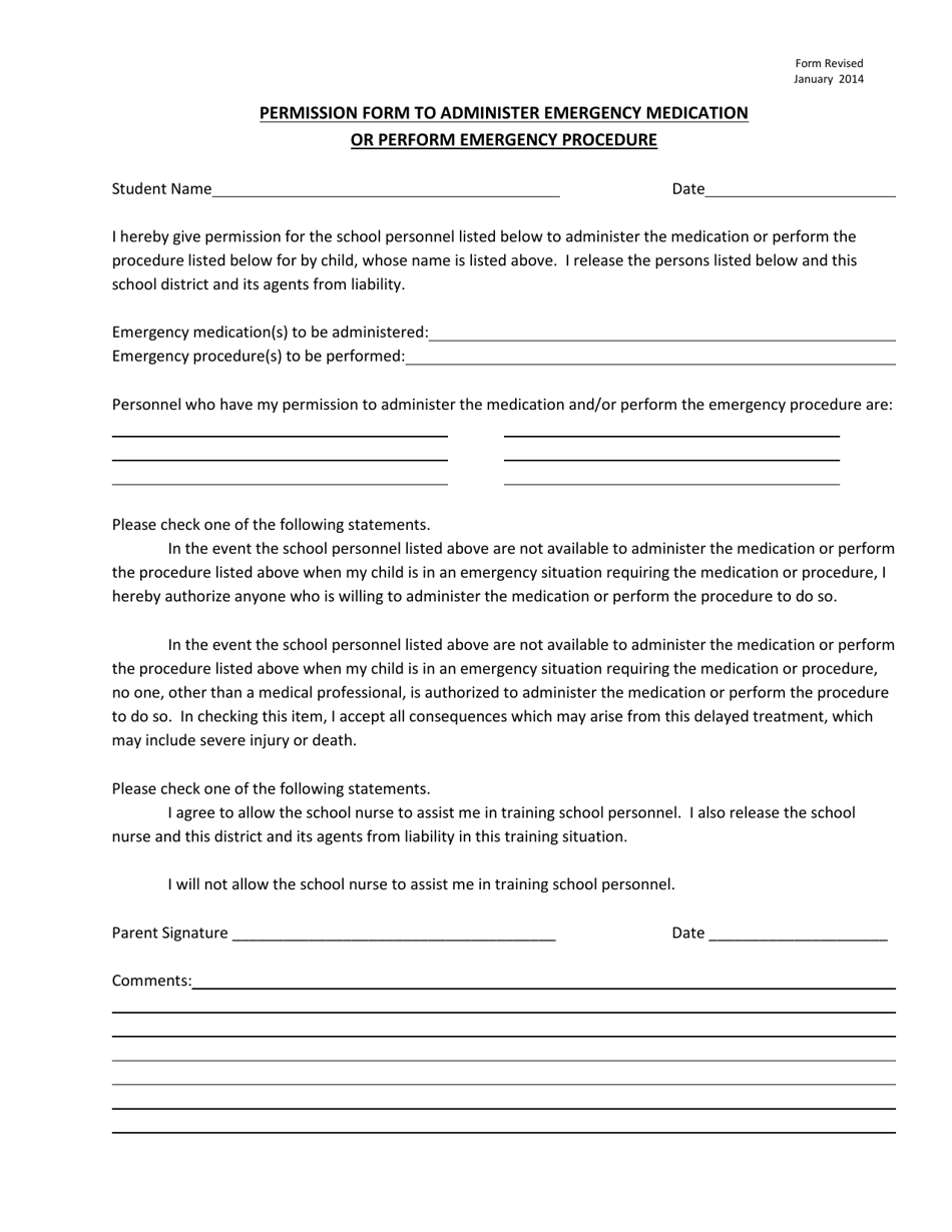 Written Statement for Self-administration of Medication for Potentially Life Threatening Conditions - Wyoming, Page 2