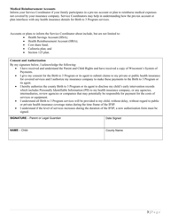 Form F-00632 Consent to Access Insurance and Authorization to Release Information - Birth to 3 Program System of Payments - Wisconsin, Page 3