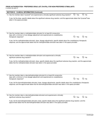 Form F-01672 Prior Authorization/Preferred Drug List (Pa/Pdl) for Non-preferred Stimulants - Wisconsin, Page 2