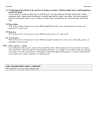Instructions for Form F-00107 Self-employment Income Report - Wisconsin, Page 4
