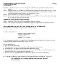 Instructions for Form F-01184 Wisconsin Hemophilia Home Care Program Application - Wisconsin, Page 4